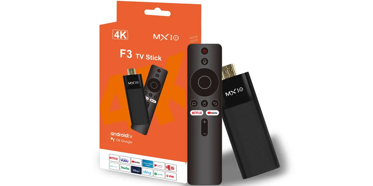 Reproductor multimedia TV Stick MX10 F3 con Android