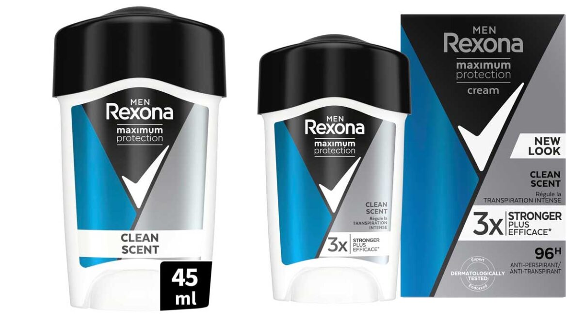 Pack x2 Crema antitranspirante Rexona Maximum Protection Clean Scent