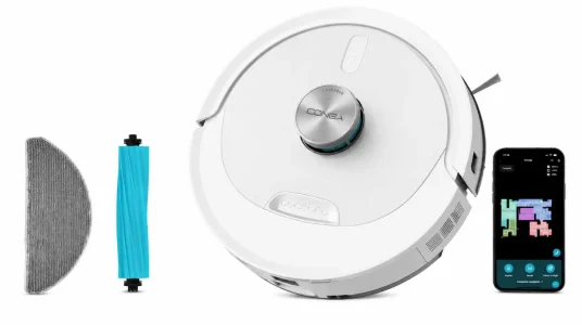 Cecotec Conga M80 Pearl, robot aspirador y friegasuelos con navegación láser, succión de 25000Pa y control por app