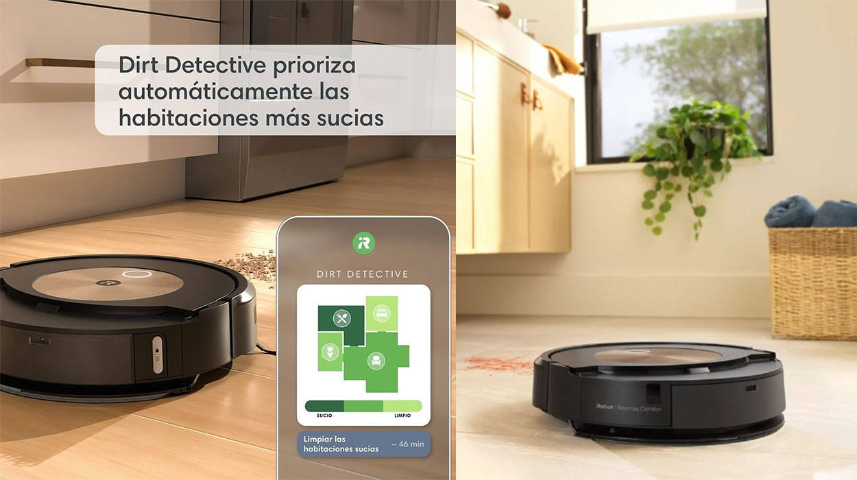 Robot aspirador y friegasuelos Roomba Combo j9+ barato