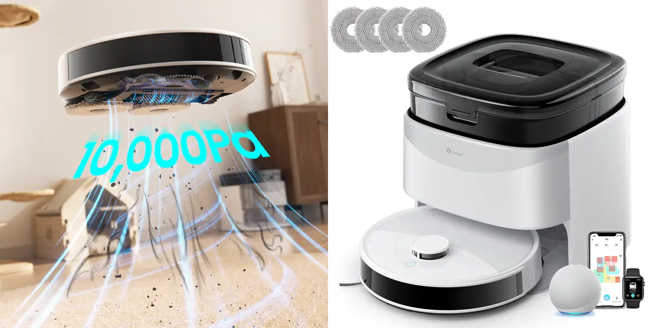 Robot aspirador y fregasuelos LEFANT M3L