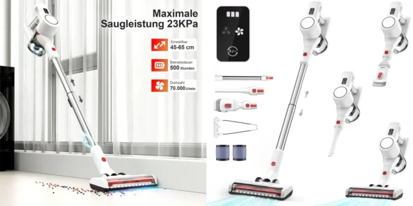 Aspirador escoba inalámbrico MFJUNS 32KPa