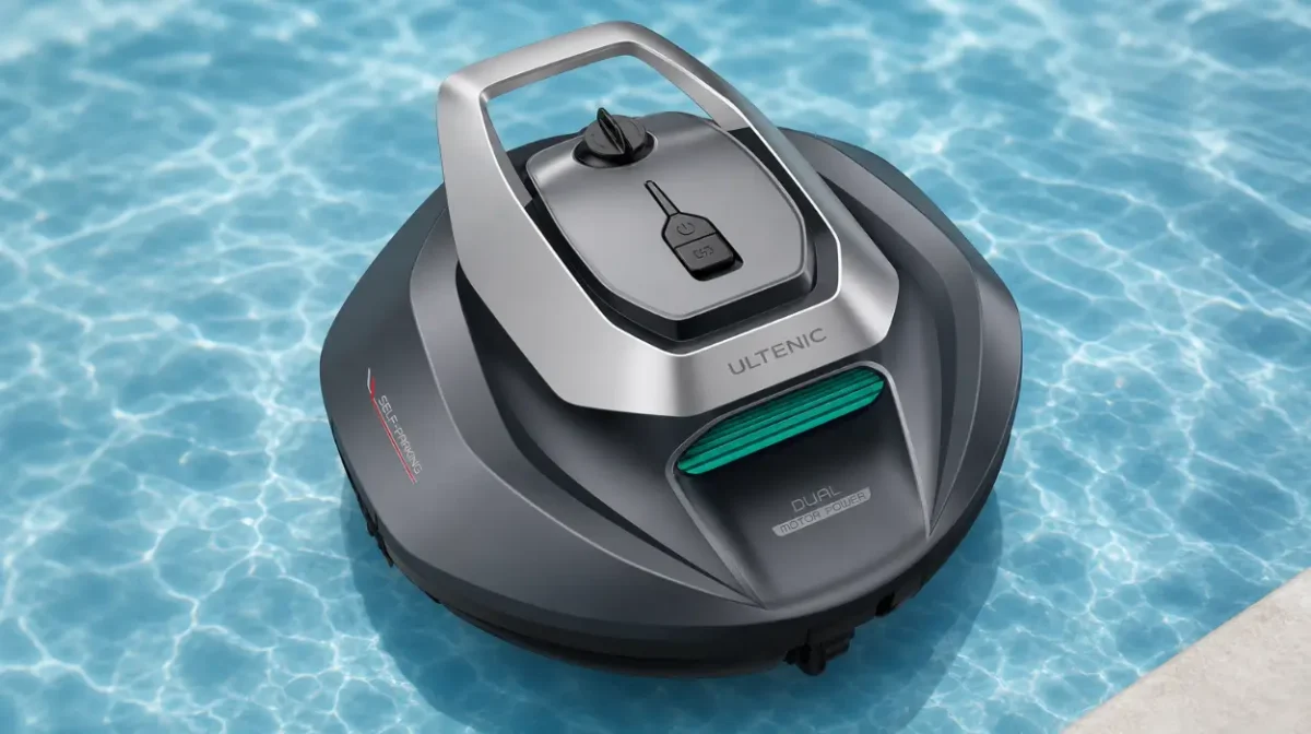 Robot aspirador para piscina Ultenic con control remoto y 3 motores