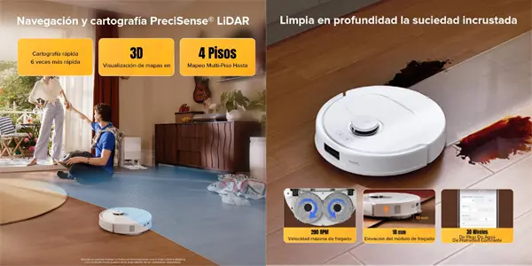 Robot aspirador Roborock Qrevo S5V