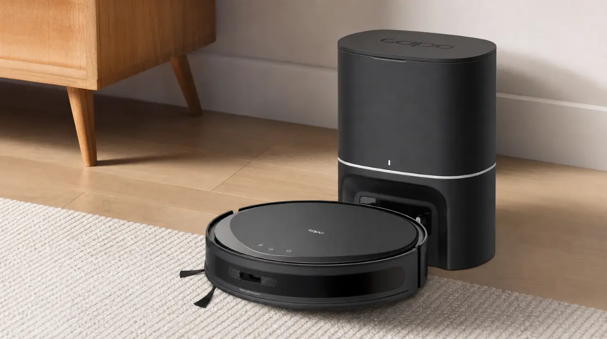 Robot aspirador potente Tapo RV20 Max Plus con base de vaciado automático