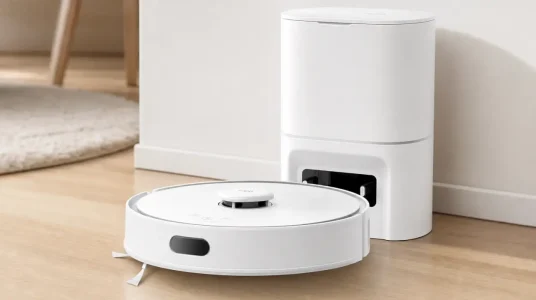 Robot aspirador y fregasuelos Tapo RV30 MAX Plus con base de autovaciado