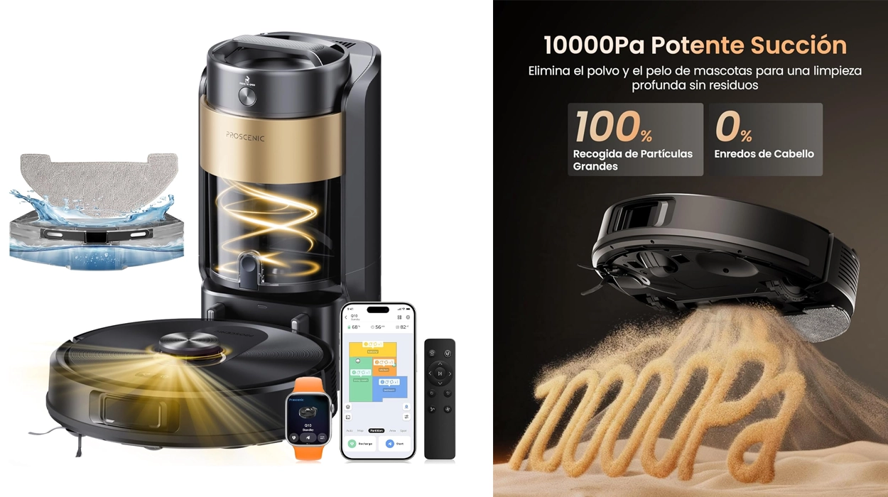 robot aspirador y fregasuelos Proscenic Q20 Plus