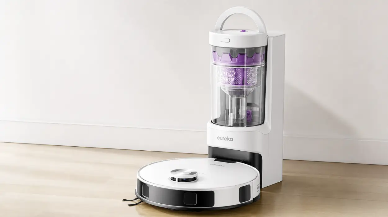 Eureka E20 EVO Plus: robot aspirador y fregasuelos con navegación láser y base de autovaciado