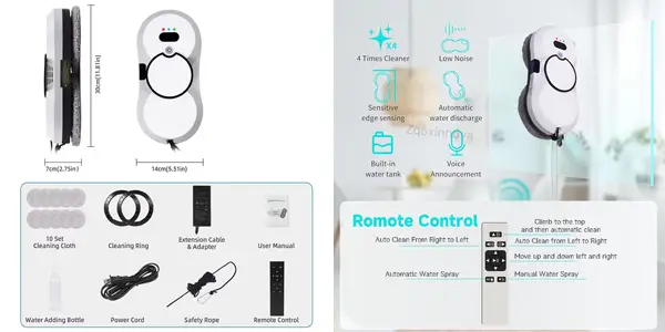Robot limpiador de ventanas Zqoxinnova