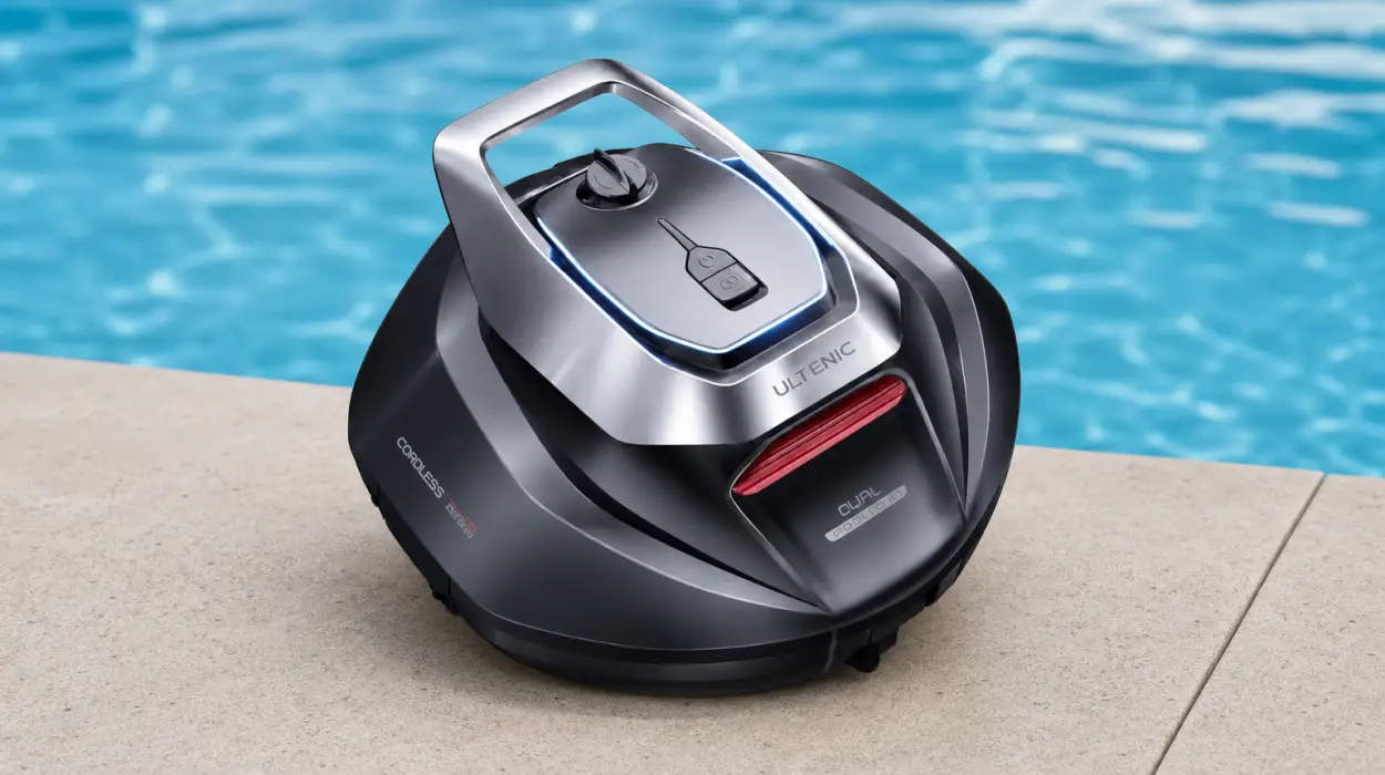 Robot limpiafondos de piscina Ultenic sin cable, con 90 minutos de autonomía