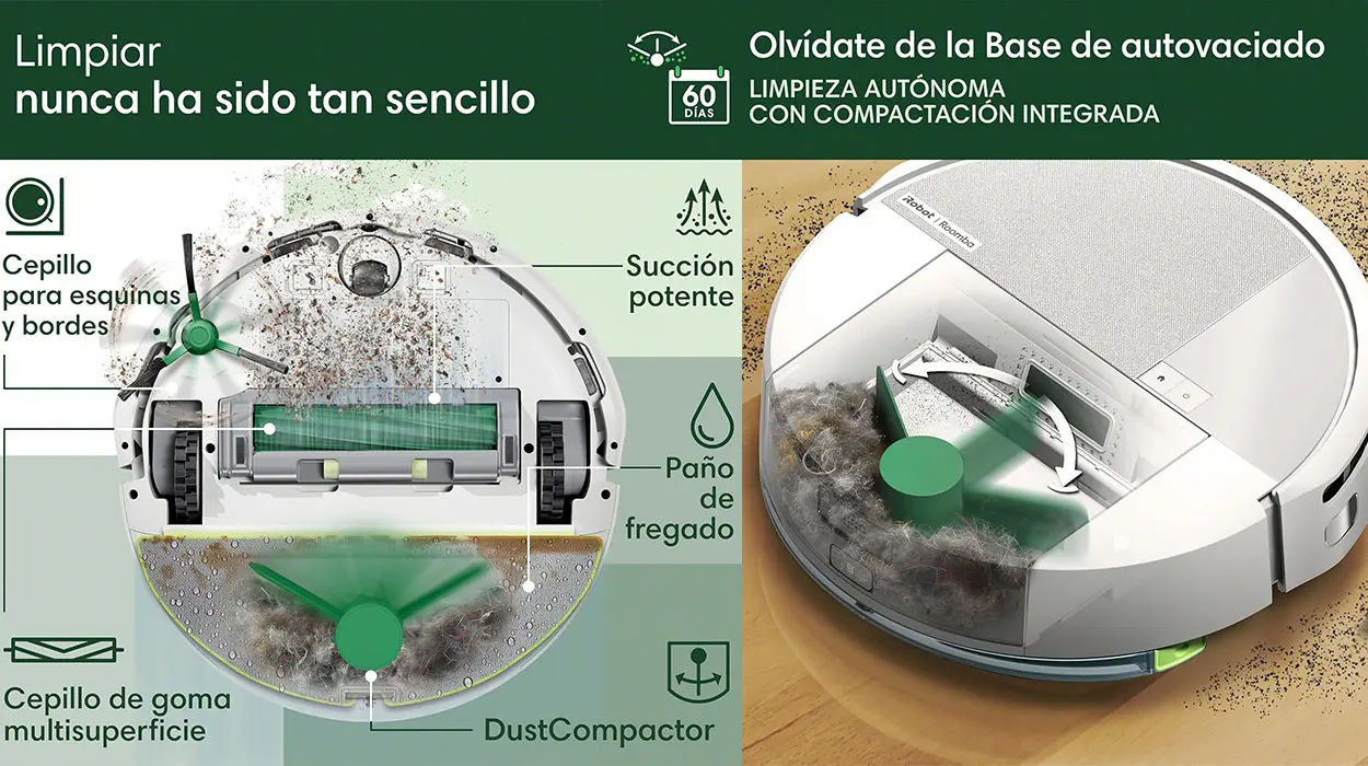 Robot Roomba 205 DustCompactor Combo de iRobot barato