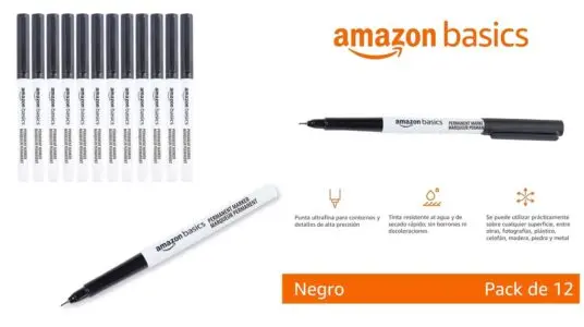 Rotuladores permanentes Amazon Basics baratos