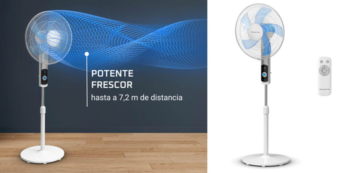 Dile adiós al calor con este ventilador Rowenta Turbo Silence VU5650 por solo 71,99€ con envío gratis (-38%)