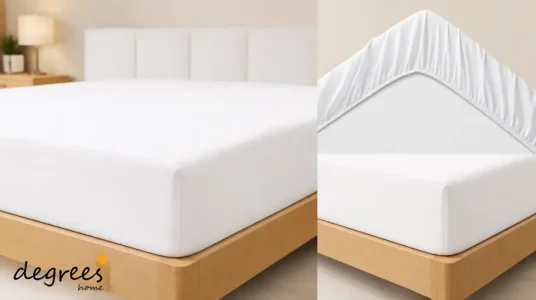 Sábana bajera ajustable Degrees Home de 150x190x33 cm en microfibra de poliéster
