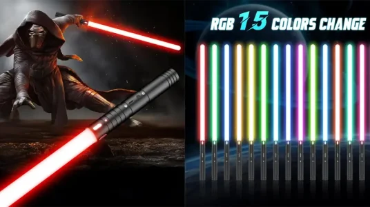 Sable de luz de Star Wars con efectos de luz y sonido