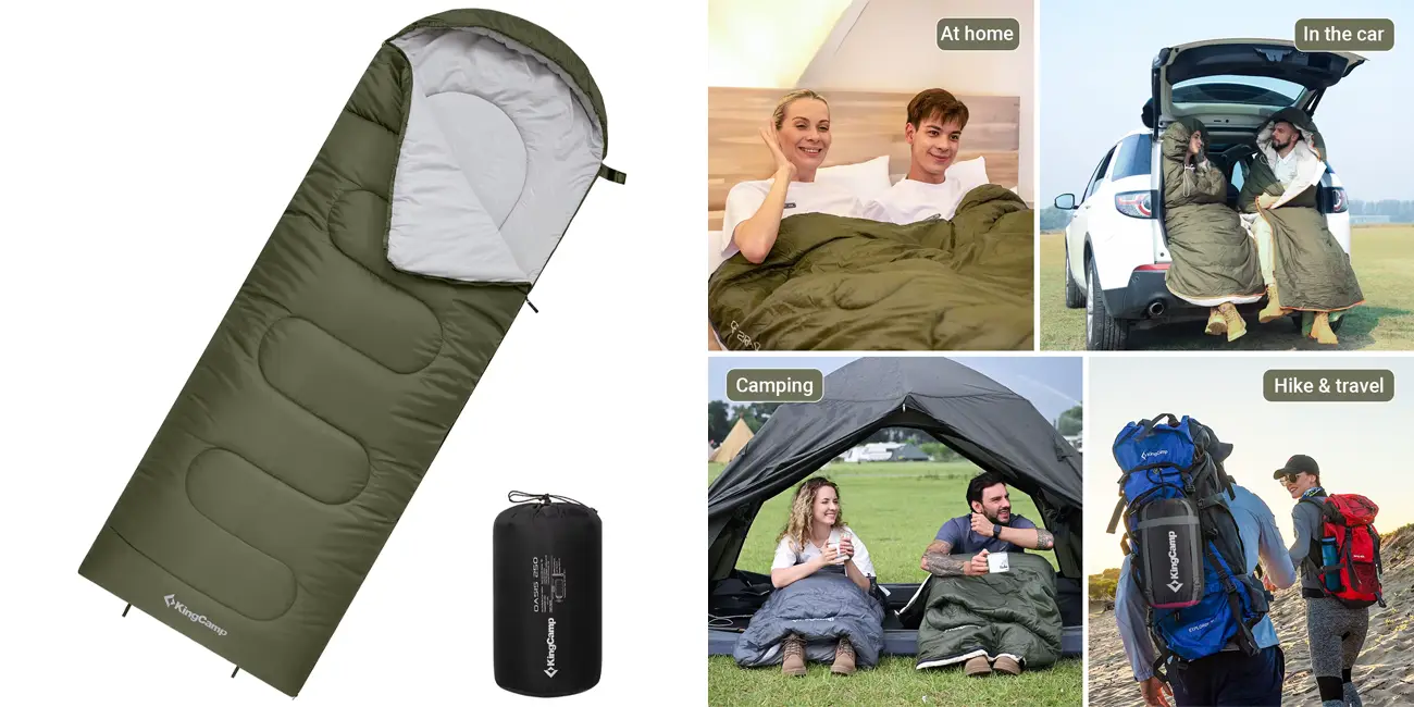 Saco de dormir KingCamp Oasis Temporada 3 Adulto