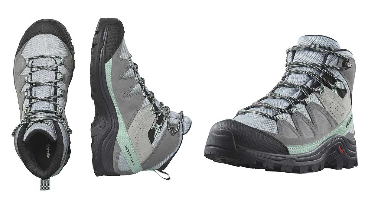 Chollo Botas de senderismo Salomon Quest Rove Gore Tex de piel para mujer por solo 89 95 con envio gratis 40