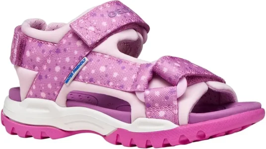 Sandalia Geox J Borealis Girl A para niña en color rosa y morado
