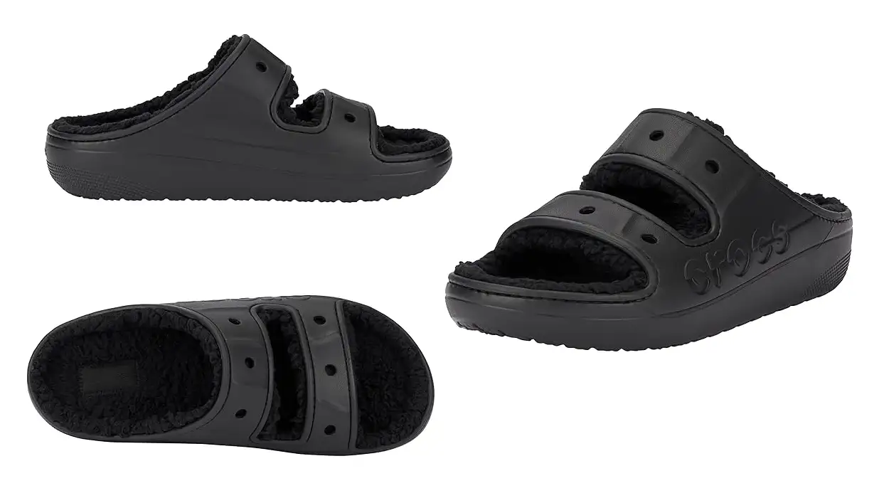 sandalias Crocs Baya Cozzy negras baratas