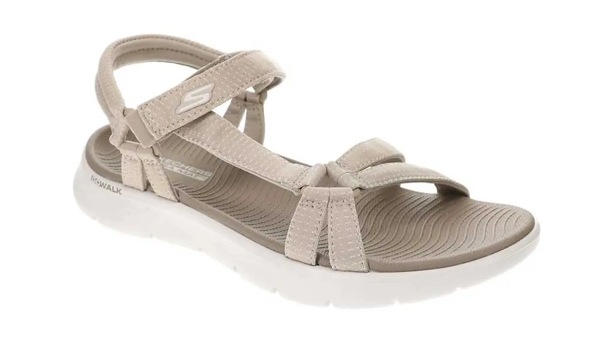 sandalias Skechers Go Walk Flex Sublime beige mujer baratas