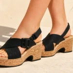 Sandalias Clarks Nerisa West para mujer en color negro