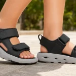 Sandalias Columbia Techsun Adventure para jóvenes en negro y blanco