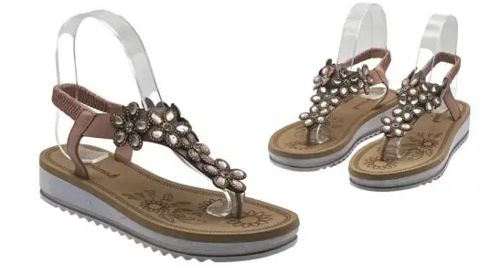 sandalias elegancia floral JZ Hermanos baratas