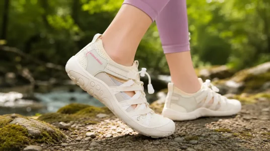 Sandalias Mishansha de senderismo para mujer con puntera cerrada y cierre rápido