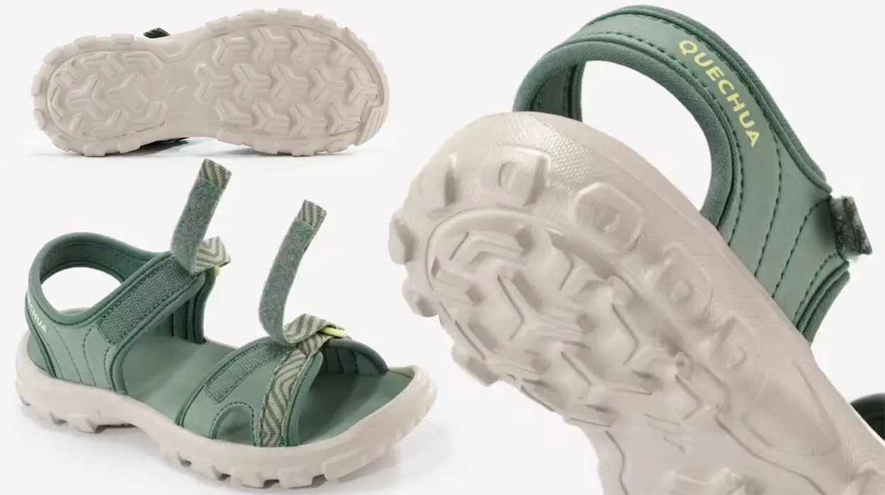 Sandalias de montaña y trekking Quechua MH100 para niños baratas