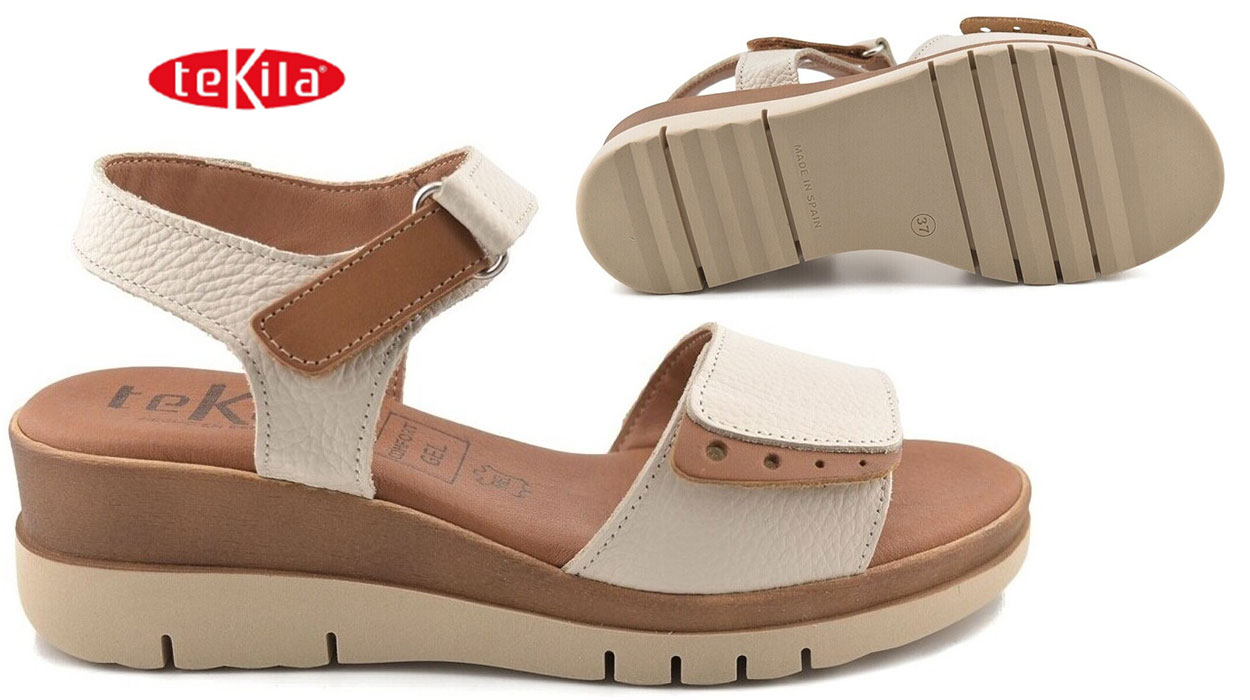 Sandalias con cuña Tekila para mujer baratas