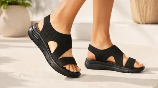 Sandalias Skechers Cali para mujer, ligeras y fáciles de poner