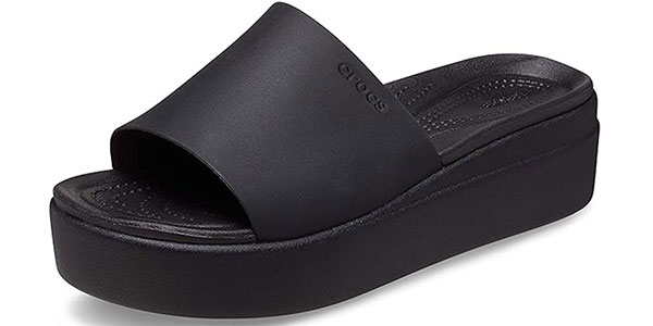 Sandalias slide Crocs Brooklyn para mujer baratas