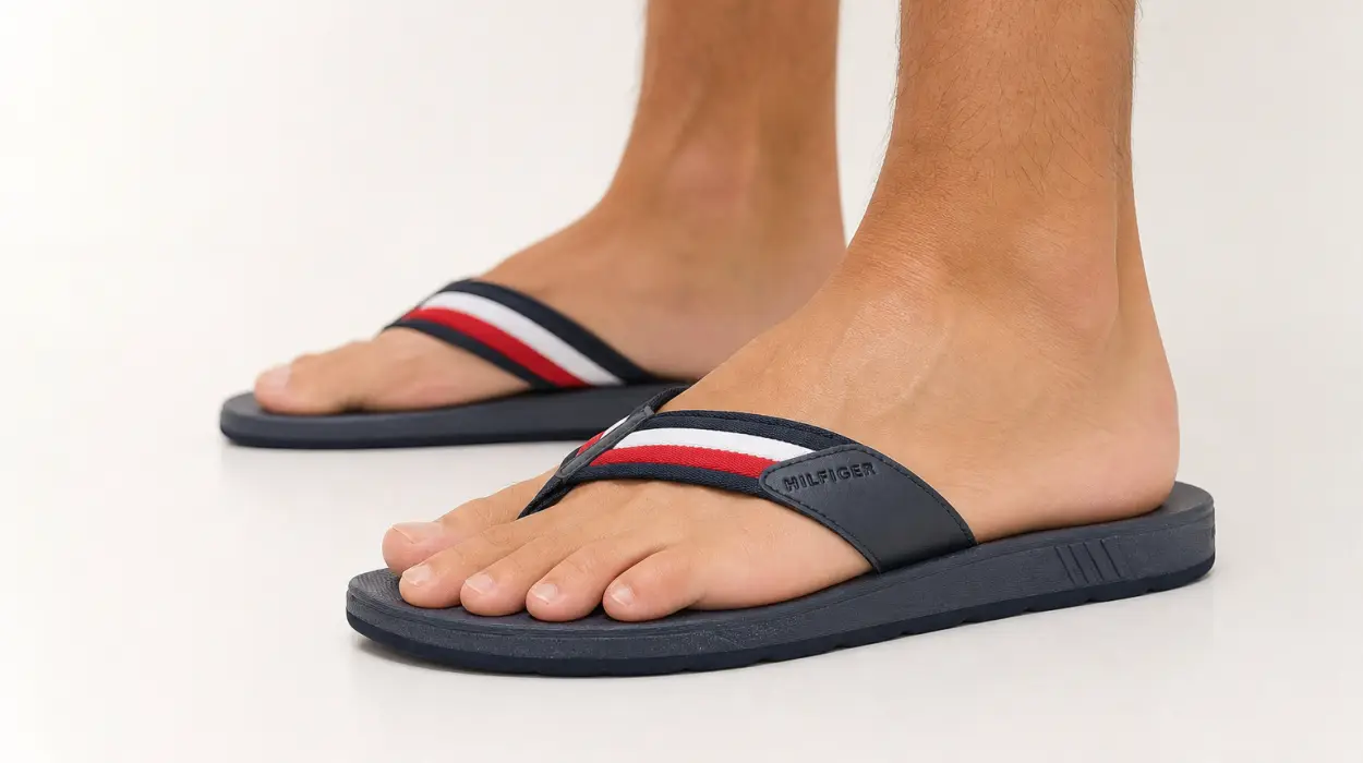 Sandalias de playa para hombre Tommy Hilfiger Rwb moldeadas