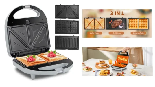sandwichera 3 en 1 Aigostar
