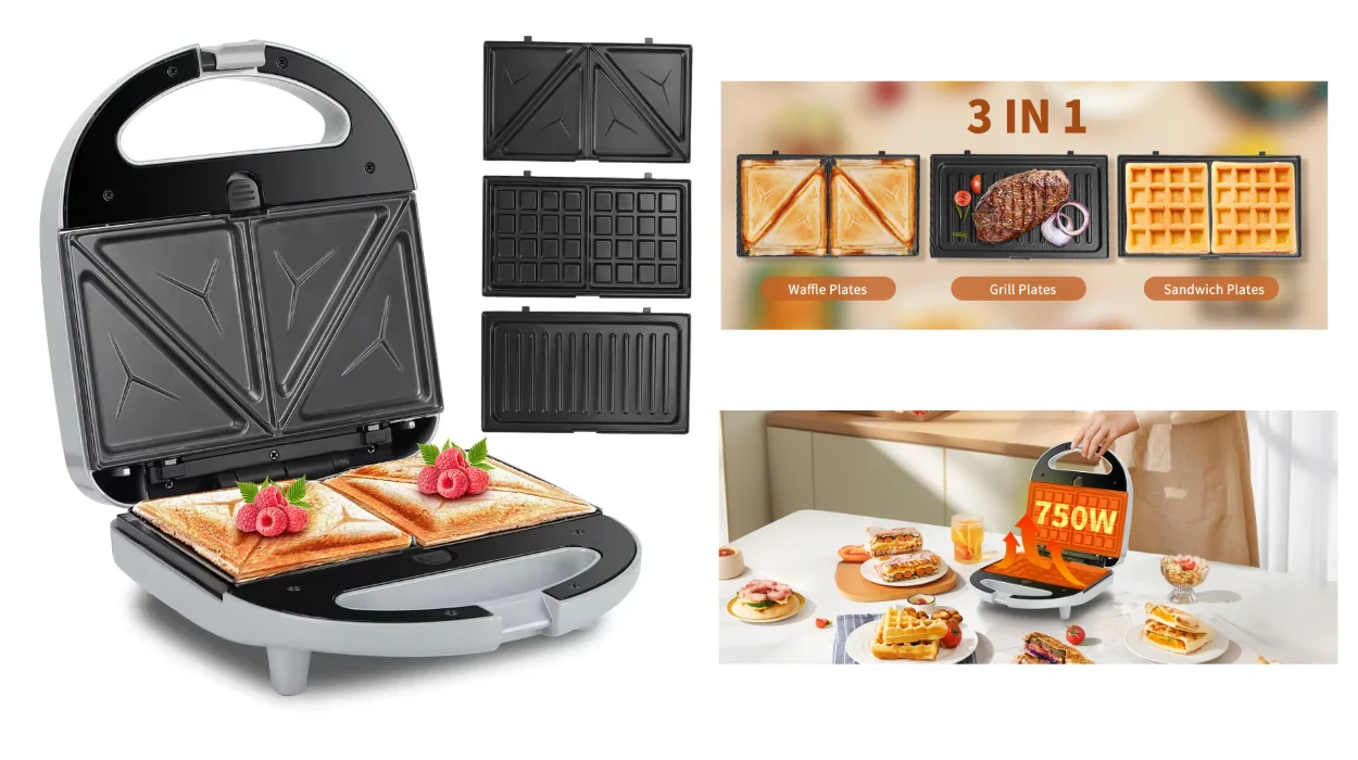 sandwichera 3 en 1 Aigostar
