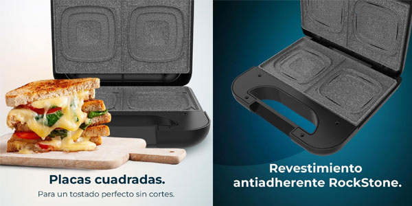 Sandwichera Cecotec RocknToast Square oferta