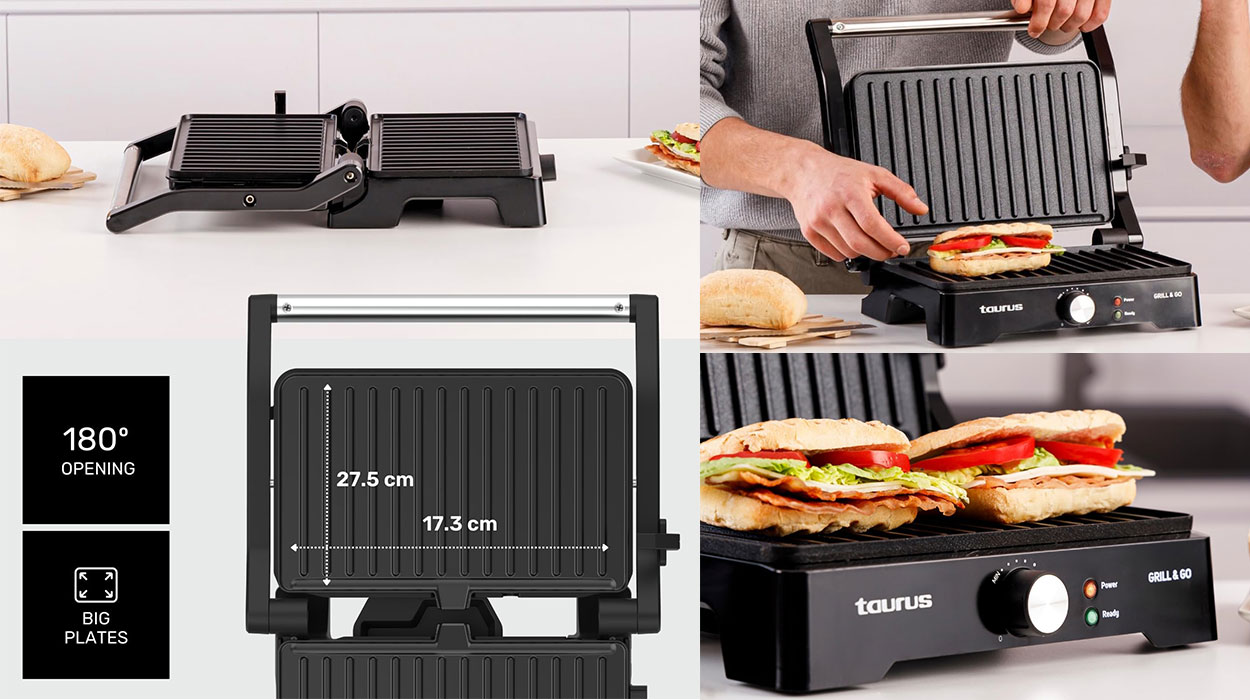 Sandwichera Taurus Grill&Co de 1.500 W barata