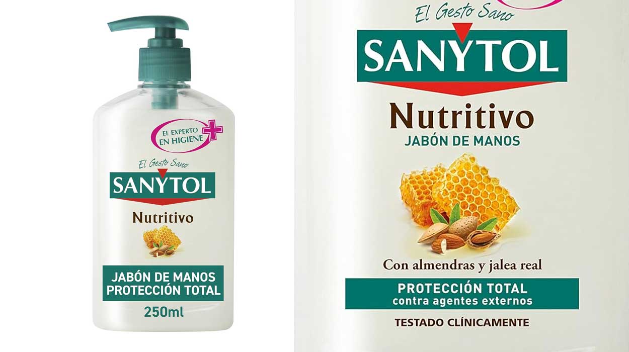 Sanytol jabón de manos nutritivo barato