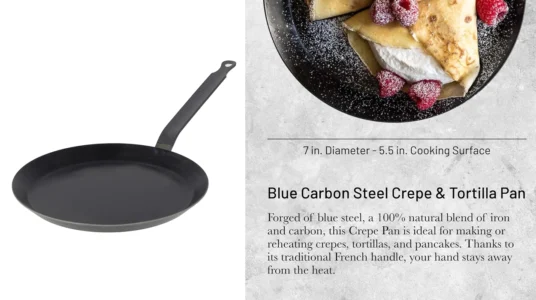 sartén de crepes De Buyer de 18 cm