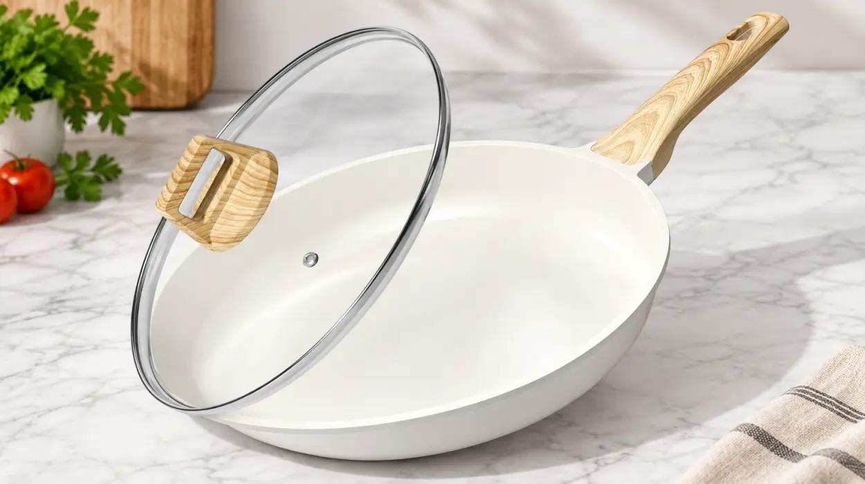 Sartén GiPP cerámica antiadherente de 26 cm con tapa para inducción