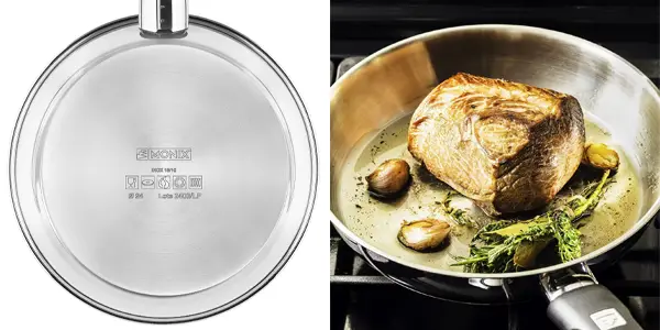 Sartén de acero inoxidable MONIX Elite