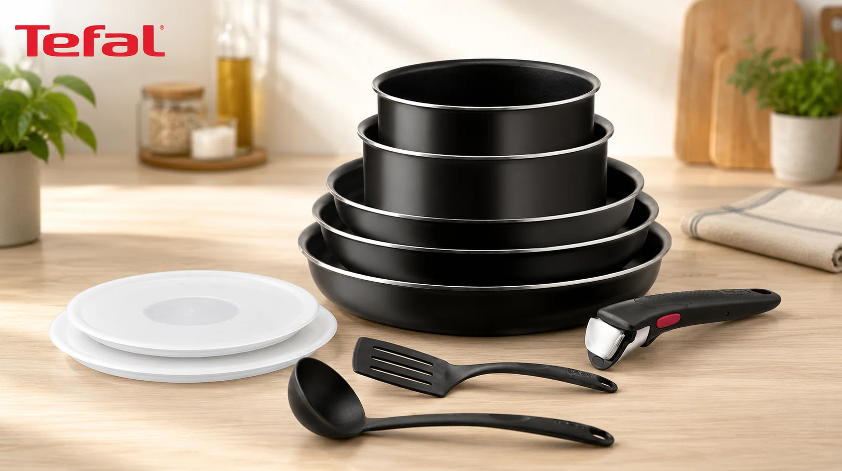 Juego de sartenes y cazos Tefal Ingenio Easy On