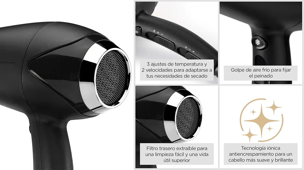 Secador de pelo iónico BaByliss Turbo Smooth de 2.200 W barato