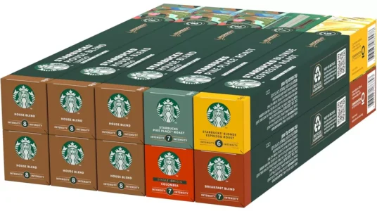 Chollo Pack de 10 tubos de café Starbucks Selección con 100 cápsulas compatible con Nespresso