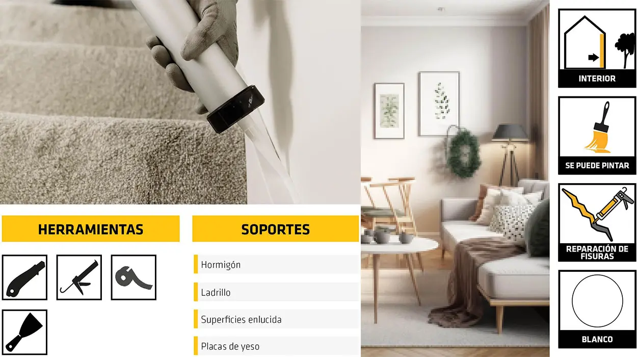 Sellador acrílico Sika para interior barato