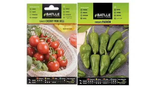 Semillas Battle Tomate Cherry Pimiento Padron baratas