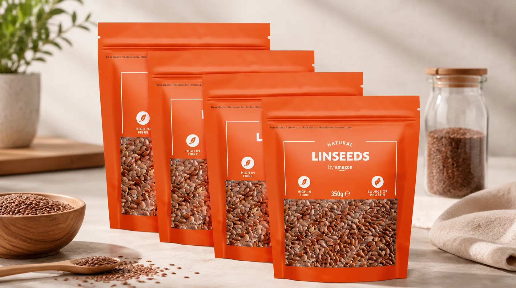 Semillas de lino by Amazon