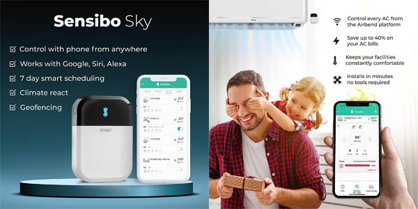 Controlador inteligente A/C Sensibo Sky