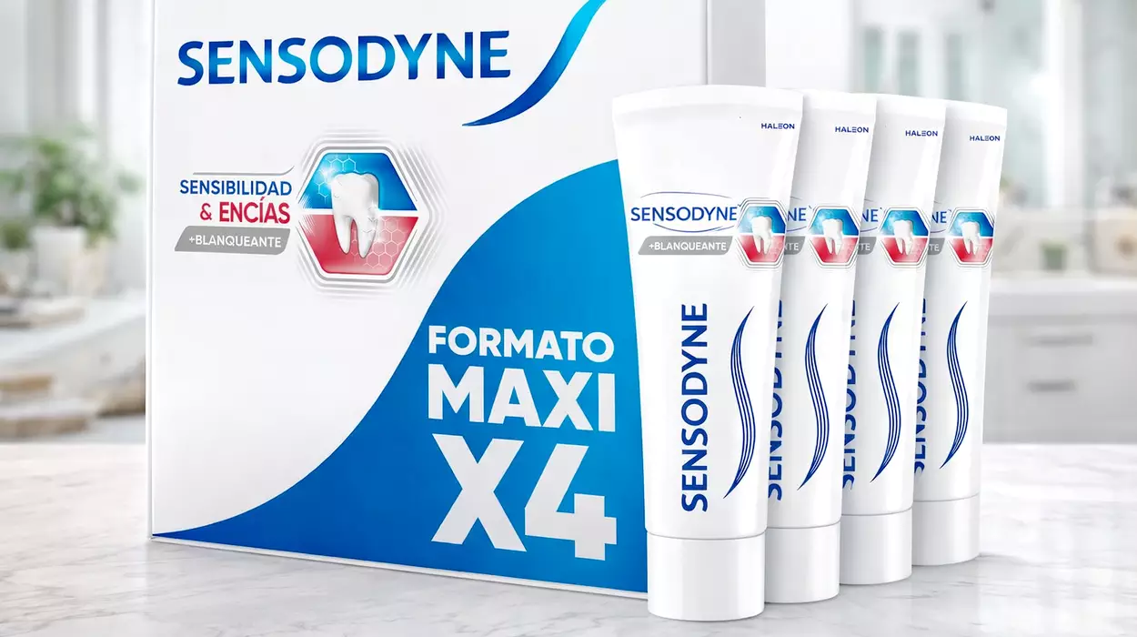 Pack x4 Pasta de dientes blanqueante Sensodyne Sensibilidad y Encías de 75 ml