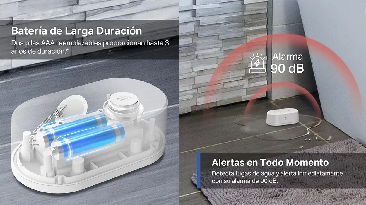 Sensor inteligente de fugas de agua TP-Link TAPO T300 barato